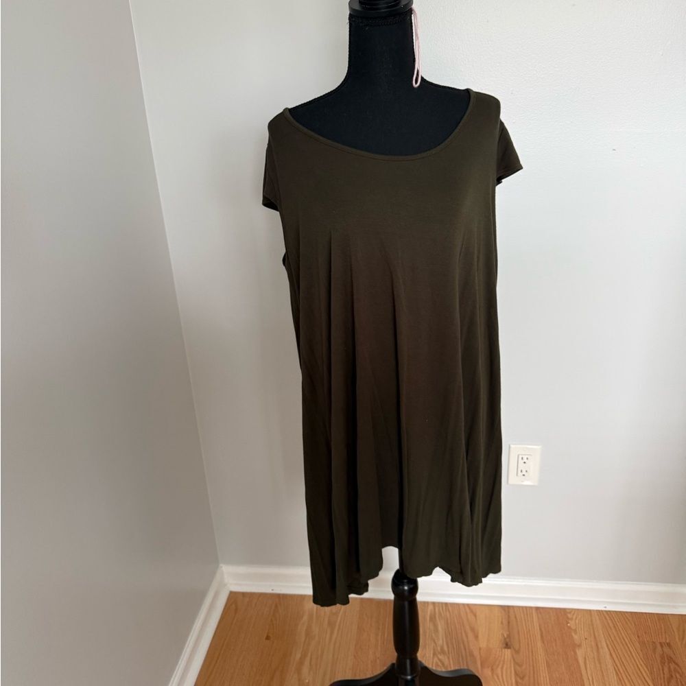 Vibe Olive Green Dress 1X